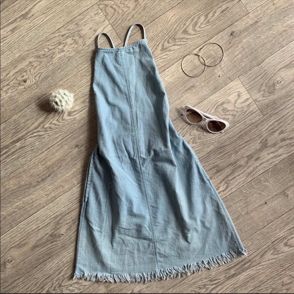 Lulus backless Jean dress